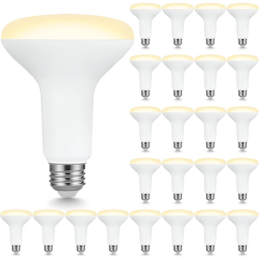 24 Pack BR30 LED Recessed Can Light Bulbs, 7.5W Equivalent 65W, 650 Lumens, 2700